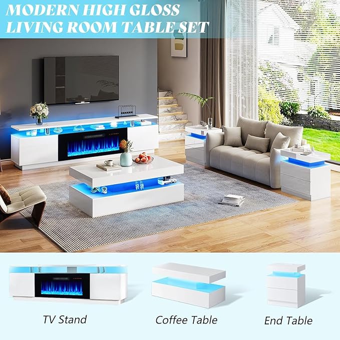 AMERLIFE Fireplace TV Stand - Image 6