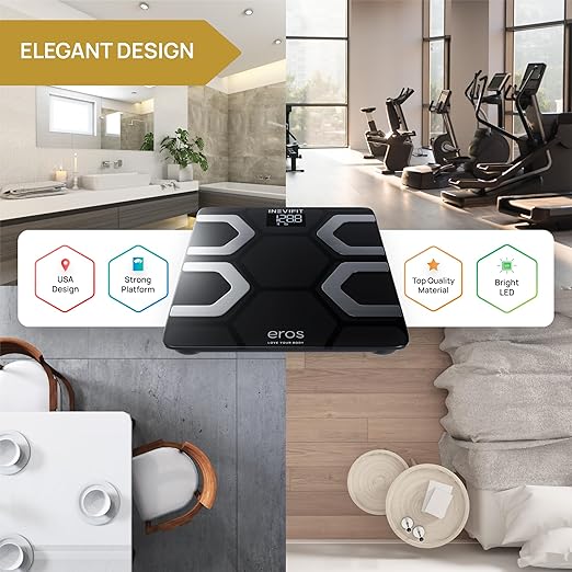INEVIFIT EROS Bluetooth Body Fat Scale Smart BMI Highly Accurate Digital - Image 6