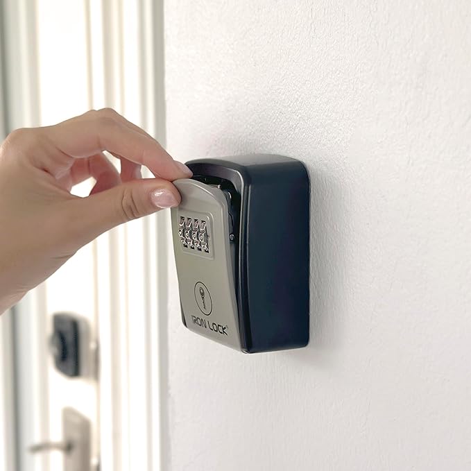 Iron Lock® Key Lock Box Wall Mount – Waterproof Heavy Duty Metal Lock Box - Image 5