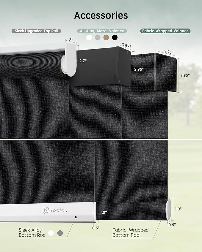 Yoolax Motorized Blinds with Remote, Automatic Window Shades Work with Alexa - Image 5