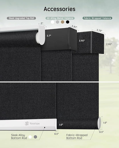Yoolax Motorized Blinds with Remote, Automatic Window Shades Work with Alexa - Image 5