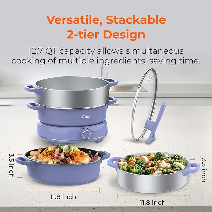 Rosewill 12.7 QT Electric Hot Pot Slow Cooker - Image 4