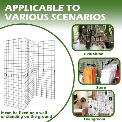 Koretech Grid Wall Panels 3 Pcs, Commercial Grade Gridwall Panels, Metal Grid - Image 6