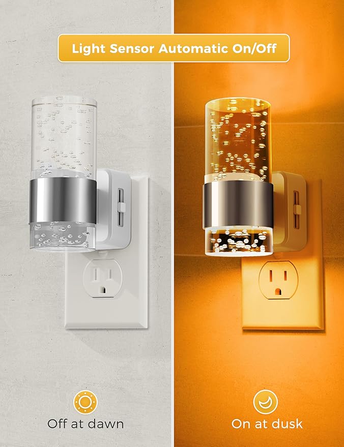 L LOHAS LED Night Light, Dimmable Night Lights Plug into Wall, Acrylic - Image 2
