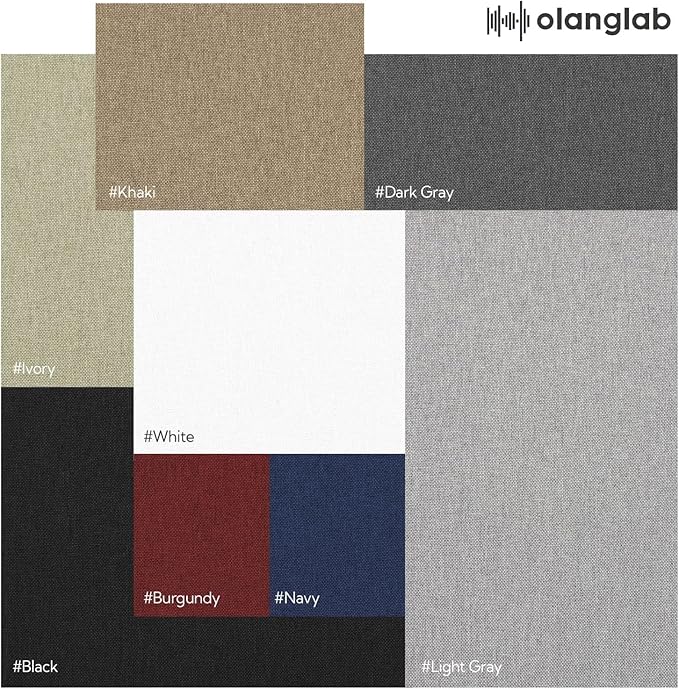 Olanglab Acoustic Panels 2 Pack, Fabric Wrapped Sound Proof Foam Panels - Image 3