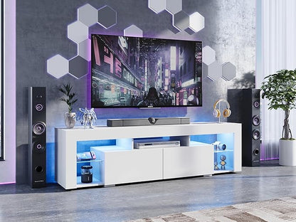 WLIVE TV Stand for 65 to 70 Inch TV, Modern Entertainment Center - Image 2