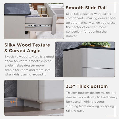JXQTLINGMU 9 Drawer Dresser for Bedroom, Chest of Drawers TV Stand for Living - Image 3