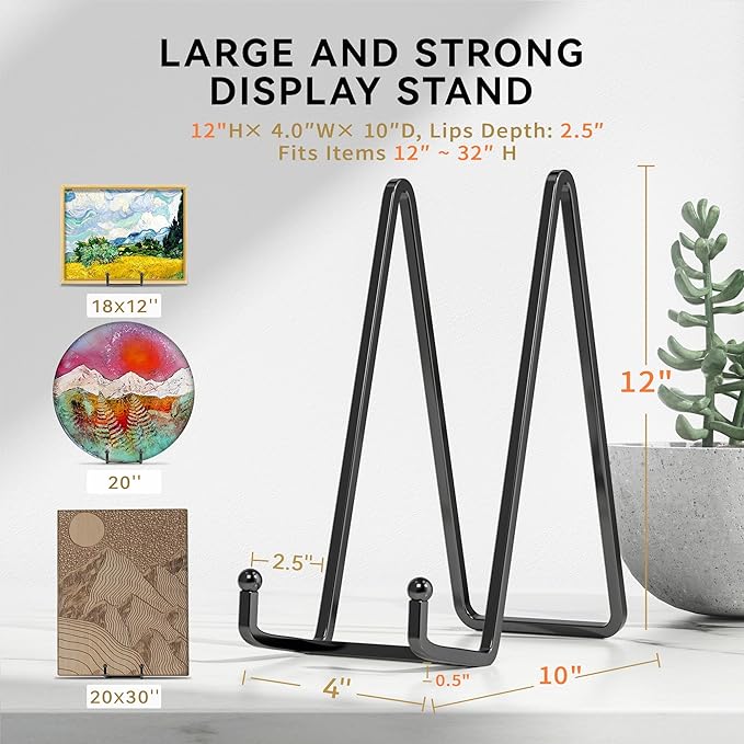 IPAME 12 Inch Large Plate Stands - Image 3