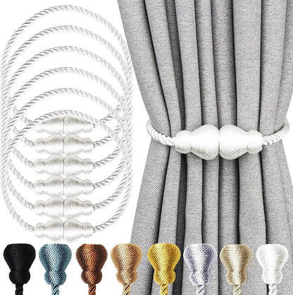 Nieffeiy Magnetic Curtain Tiebacks Outdoor Curtain Tie Backs Rope Decorative by CurtianTiebacks