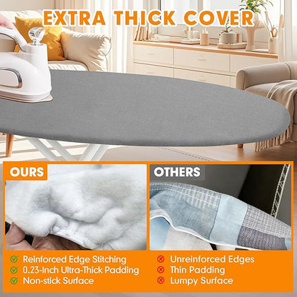 Ironing Board Cover and Pad, 15x54 Standard Size Thick Iron Padding, Scorch & - Image 3