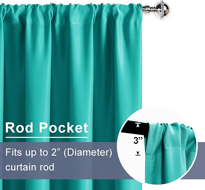 JIUZHEN Blackout Curtains for Bedroom - Image 6