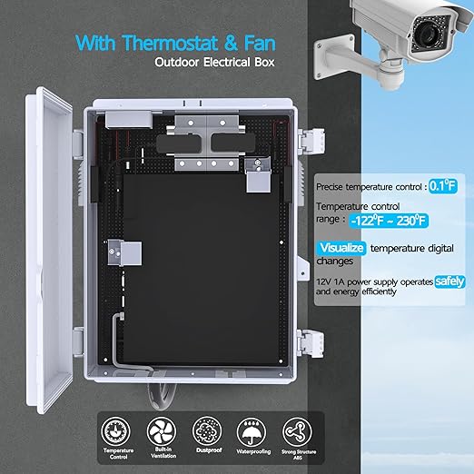 Outdoor Electrical Box, Waterproof Electrical Junction Box IP65 ABS Plastic - Image 8
