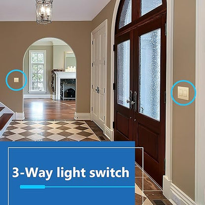LIDER Minimalist Design Matte Finish Lighted Decorator Switch, Frameless Paddle - Image 6