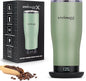 X Heated Coffee Mug 19 oz., 8 Hour Battery Life, Self-Heating, Adjustable Temp by SmrtMugg