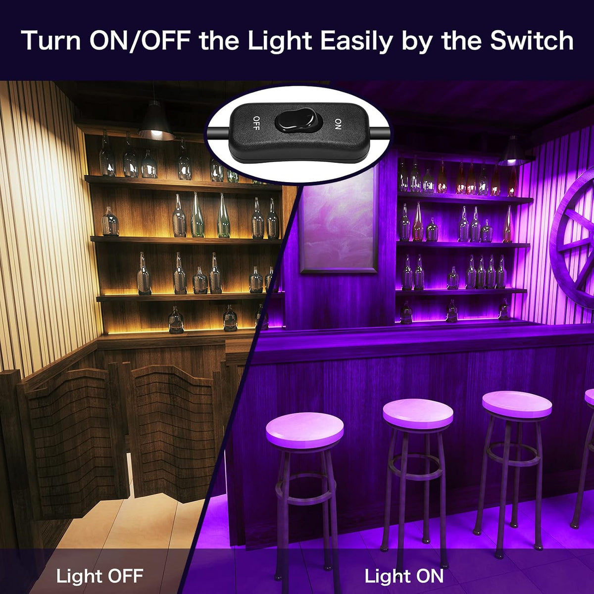 XYCN 4 Pack 150W LED Flood Black Lights,395nm to 405nm UV Outdoor Flood High ...