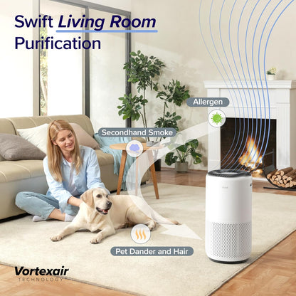 levoit smart air purifiers for home large room shown in use