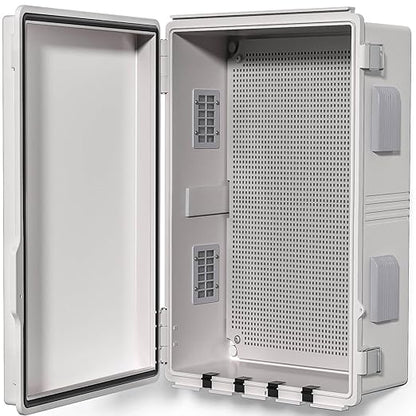 Electrical Junction Box, Ventilated Design, Cable Grommets, Indoor/Outdoor Use by ANIMACYN