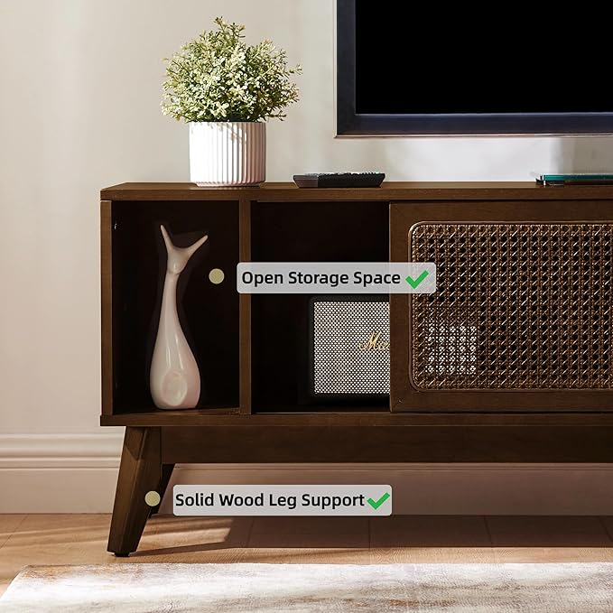 LKTART 68 Inch Mid Century Modern TV Stands - Image 4