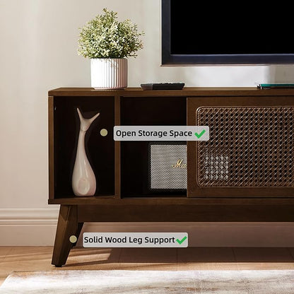 LKTART 68 Inch Mid Century Modern TV Stands - Image 4