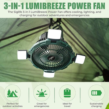 Solar Camping Fan – Camping Fan Solar Powered - Image 3