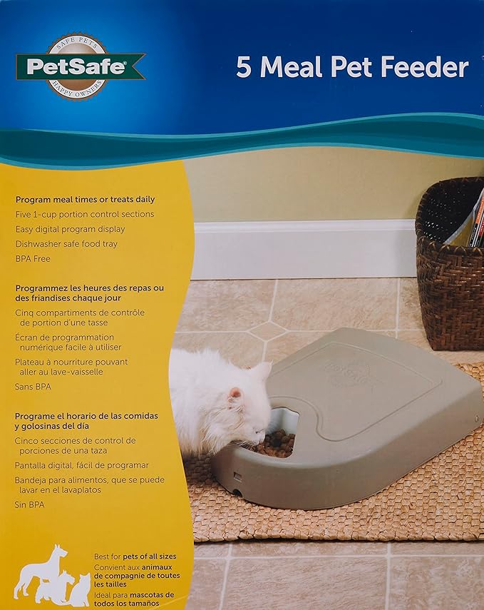PetSafe Automatic Dog Feeder, 5 Meals, 40 oz Capacity, - Image 2