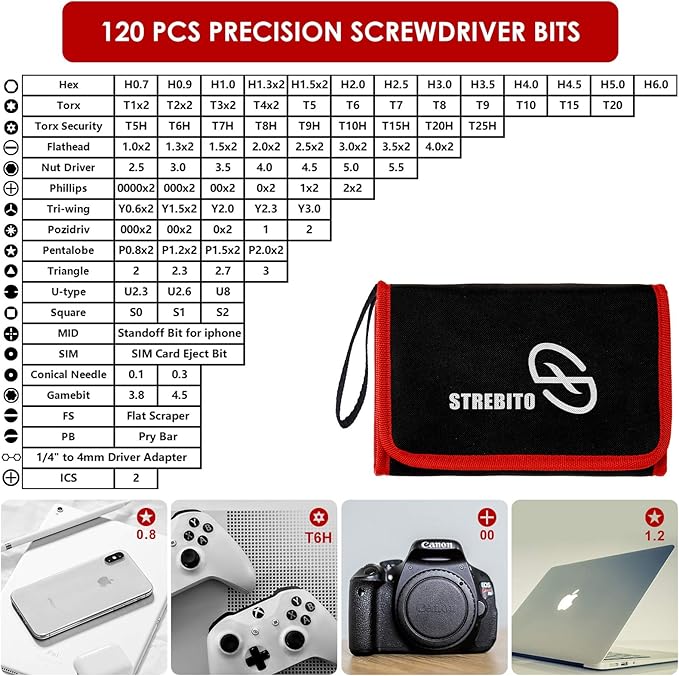 STREBITO Screwdriver Sets 142-Piece Electronics Precision Screwdriver - Image 2