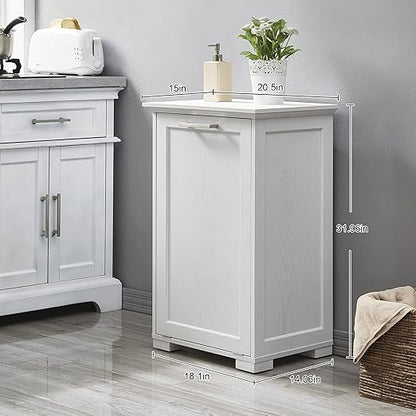 OLD CAPTAIN Tilt-Out Laundry Sorter Cabinet/Wooden Tilt Out Trash Cabinet - Image 5
