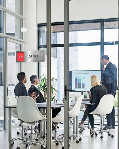 Meeting Room Sliding Door Signs Do Not Disturb, In Use/Available Slider Sign - Image 7