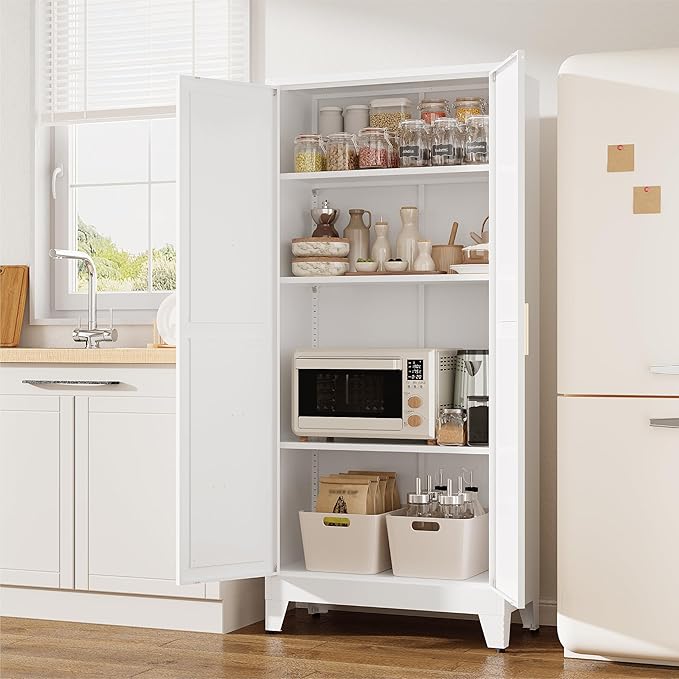61" Tall Pantry Cabinet, Kitchen Pantry Storage Cabinets - Image 5