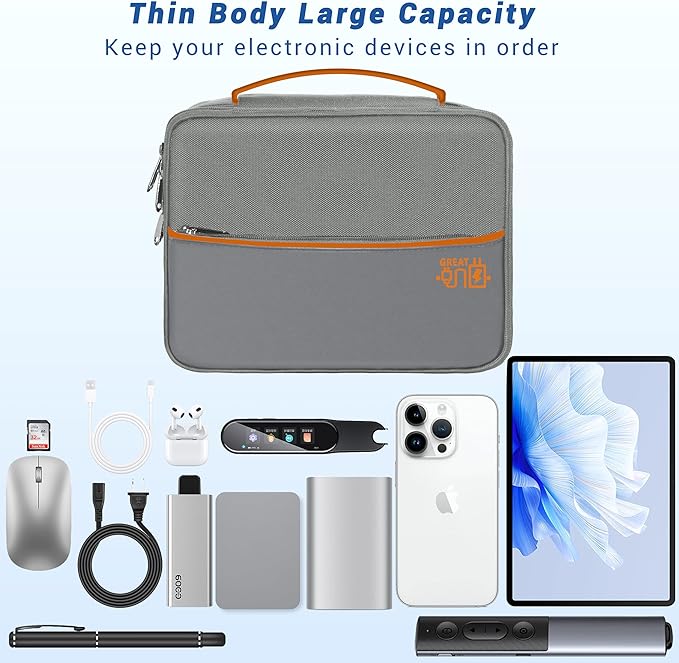 Electronics Organizer, Travel Cord Organizer Pouch, Portable Cable Organizer - Image 2