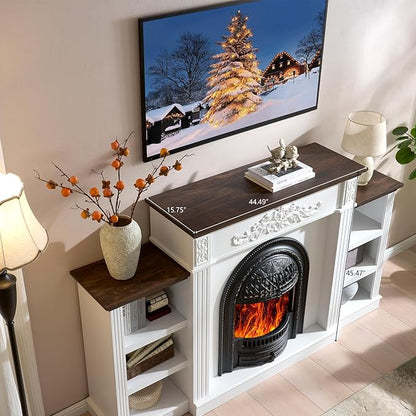 78" Birdcage-Style Electric Fireplace - Image 4