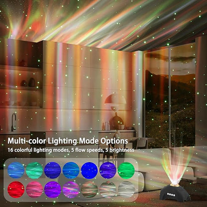 AIRIVO Northern Lights Aurora Projector, Star Projector Music Speaker, - Image 2