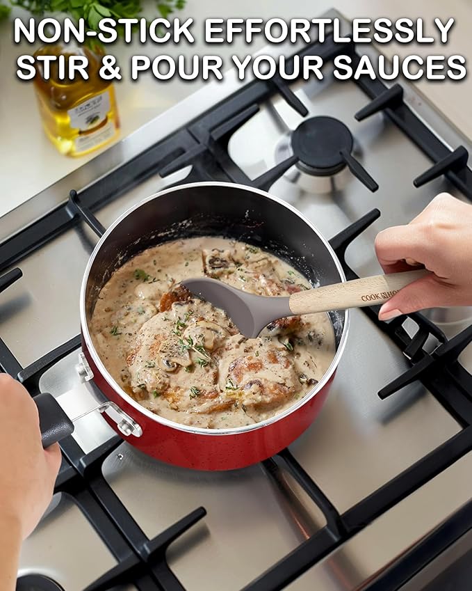 Cook N Home Non Stick Sauce Pan, 3 Quarts Saucepan - Image 5