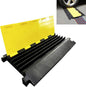 Reliancer 5 Channel Rubber Cable Protector Ramp Traffic Speed Bump 18000lbs by RELIANCER