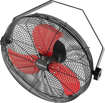 2600 CFM 14 inch Outdoor High Velocity Wall Mounted Fan, 3-Speed Metal Fans by Fanqiebros