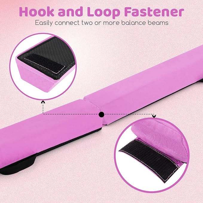 Giantex 7FT/8FT/9FT Balance Beam, Folding Gymnastics Beam w/Carry Handles - Image 3