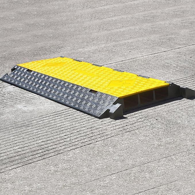 OranLite Rubber Cable Protector Ramp, Heavy Floor Cable Wire Cord Cover Speed - Image 3