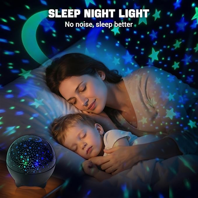 MAXROCK Star & Moon Projector, Galaxy Projector, Bedroom Decoration, Star and - Image 4