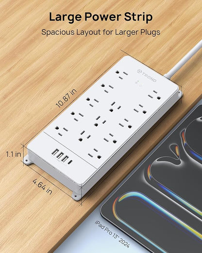 TROND Surge Protector Power Strip 10 ft Cord - Image 7