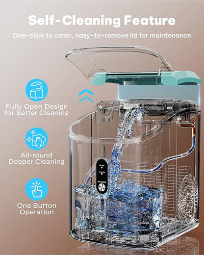 Nugget Ice Maker Countertop, Silonn Chewable Pellet Ice Machine - Image 4