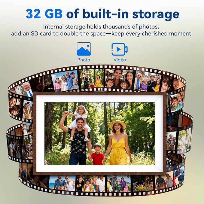 Battery Power Digital Photo Frame Electronic LED Screen Customizable - Image 2