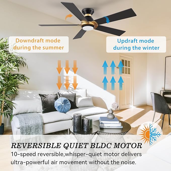 SMAAIR 52 Inch Smart Ceiling Fan - Image 6