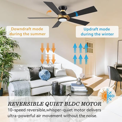 SMAAIR 52 Inch Smart Ceiling Fan - Image 6