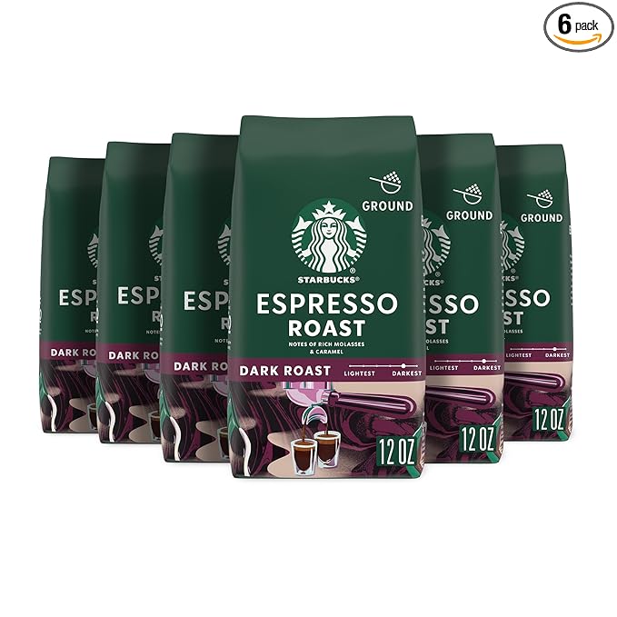 Starbucks Ground Coffee, Dark Roast Hot or Iced Coffee, Espresso Roast by StarbucksCoffee