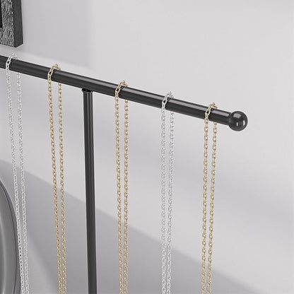 Justsoso Metal T-Bar Necklace Holder Stand, Necklace Hanging Display Stand - Image 2