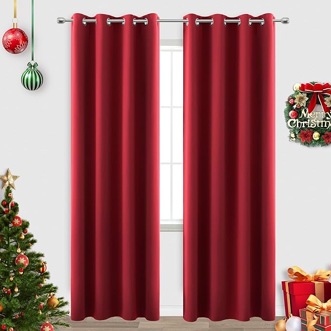 KOUFALL Christmas Curtains for Living Room by KOUFALL