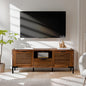 Bme Millie Solid Wood TV Stand for TVs up to 65 Inches, Modern Farmhouse TV by Bme