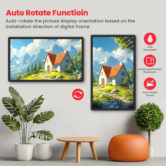 Frameo 32" Extra Large Digital Picture Frame, Smart WiFi Photo Frame - Image 7