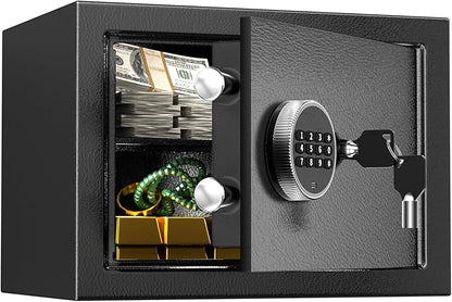 Safe, 0.8 Cubic Feet Safe Box, Anti-Theft Digital Security Lock Box by AMMIY