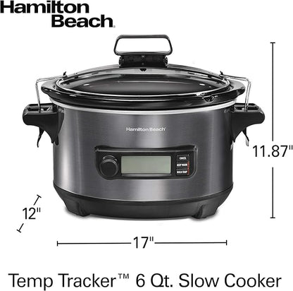 Hamilton Beach Portable 6 Quart Set & Forget Digital Programmable Slow Cooker - Image 8